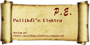 Pellikán Elektra névjegykártya